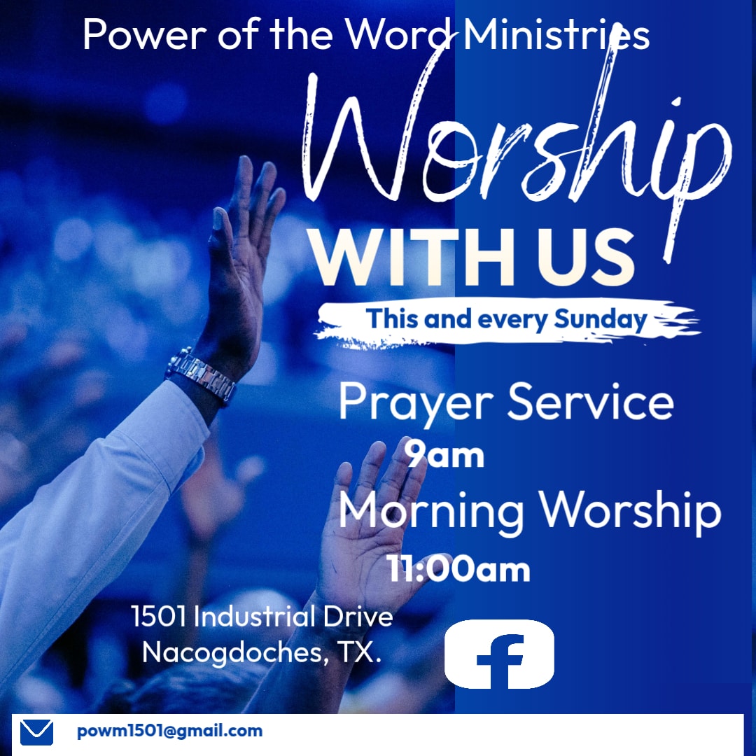 Congregation worshipping together at Power of the Word Ministries